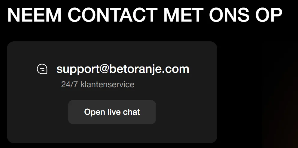 Betoranje Casino Klantenservice