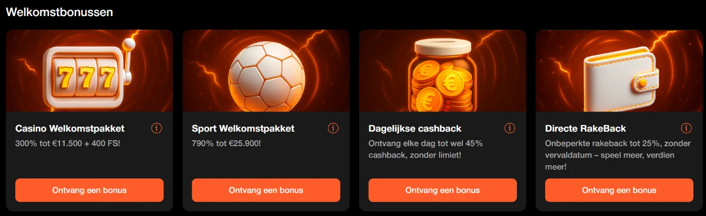 Betoranje Casino Welkomstbonus